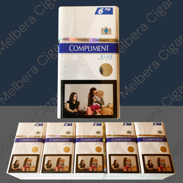 сигарети compliment blue slims